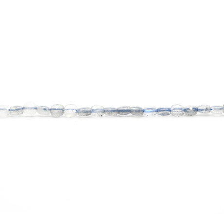 Labradorite Faceted Flat Round Beads AAA- 3mm - Natural Madagascar Gemstone Strand