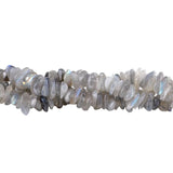 Natural Labradorite Chip Beads 4-13mm - 15-16" Strand