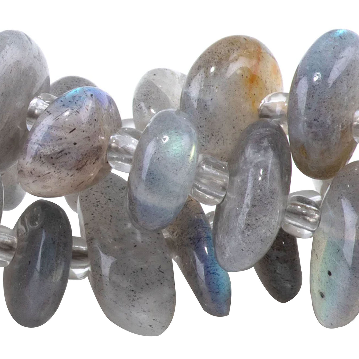 Madagascar Labradorite Chip Beads 5x8mm - 15-16" Strand