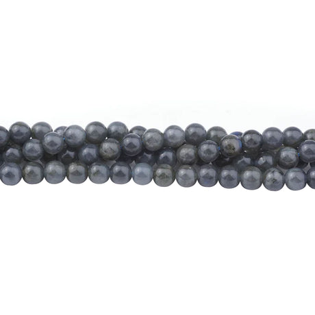 Dark Labradorite Beads 6mm Round | A-Grade Madagascar | 15-16" Strand
