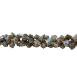 Labradorite Side Drilled Point Beads 6x11mm | Madagascar Gemstone | 15-16" Strand