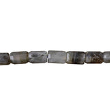 Labradorite Faceted Tube Beads A-Grade 7x10mm | Madagascar Gemstone | 15-16" Strand