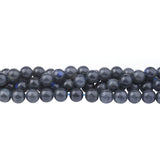 Dark Labradorite Beads 8mm Round A-Grade | Madagascar Gemstone | 15-16" Strand