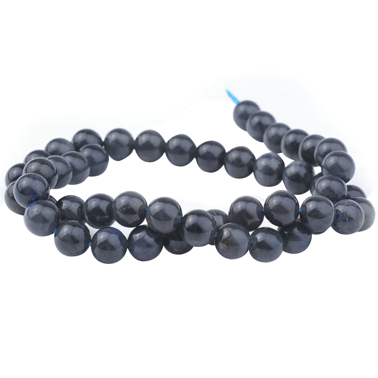 Dark Labradorite Beads 8mm Round A-Grade | Madagascar Gemstone | 15-16" Strand