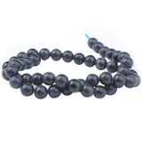 Dark Labradorite Beads 8mm Round A-Grade | Madagascar Gemstone | 15-16" Strand