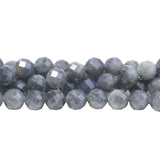 Labradorite Faceted Round Beads 8mm | Madagascar Gemstone | 15-16" Strand