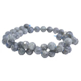 Labradorite Faceted Round Beads 8mm | Madagascar Gemstone | 15-16" Strand