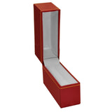 Red Leatherette Gold Trimmed Jewelry Bangle Boxes