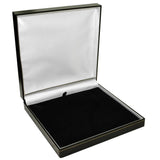 Black Leatherette, Gold Trim, Jewelry Necklace Display Gift Boxes