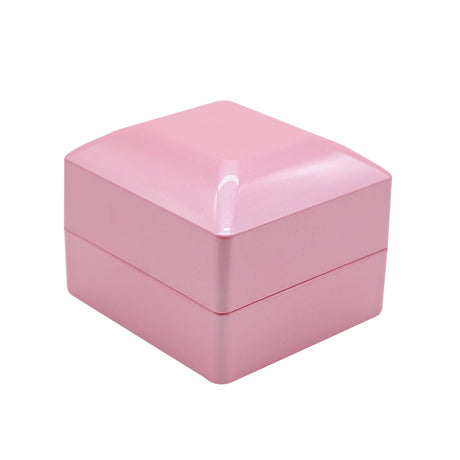 Pink LED Earring Box With Black Velvet Insert