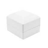 White LED Earring Box With Black Velvet Insert