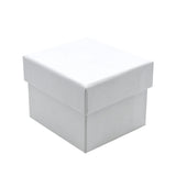 White LED Ring Box With Black Velvet Insert