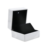 White LED Earring Box With Black Velvet Insert