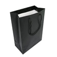Black Tote Gift Shopping Bags, 4-3/4" x 3" x 6-3/4" 