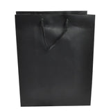 Black Tote Gift Shopping Bags, 8" x 4" x 10"