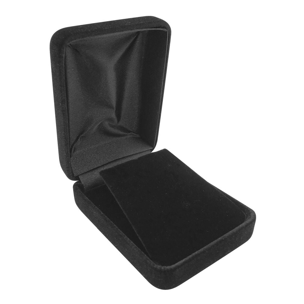 Black Velvet with black insert jewelry pendant or earring gift packaging box