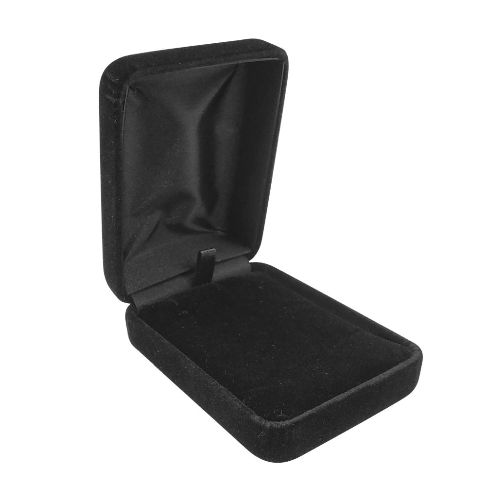 Black Velvet Jewelry Stud Earring or Jewelry Pendant Gift Box