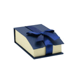 Blue and Cream Magnetic Jewelry Pendant Boxes
