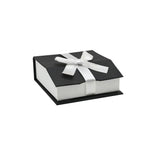 Black and White Magnetic Ribbon Jewelry Pendant Boxes