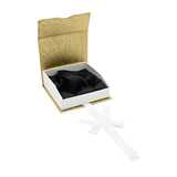 Gold and White Magnetic Ribbon Jewelry Bangle or Watch Boxes