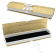 Gold and White Magnetic Ribbon Jewelry Bracelet Packaging 