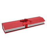 Red and White Magnetic Ribbon Jewelry Bracelet Gift Boxes