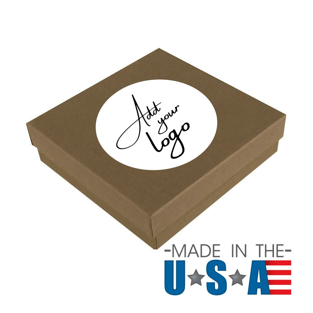 Matte White Custom Printed Stickers / Labels 1.5" x 1.5"