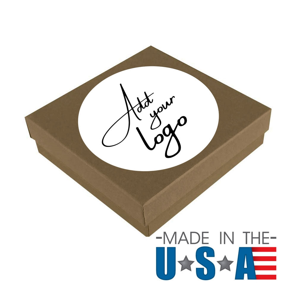 Matte White Custom Printed Stickers / Labels 3" x 3"
