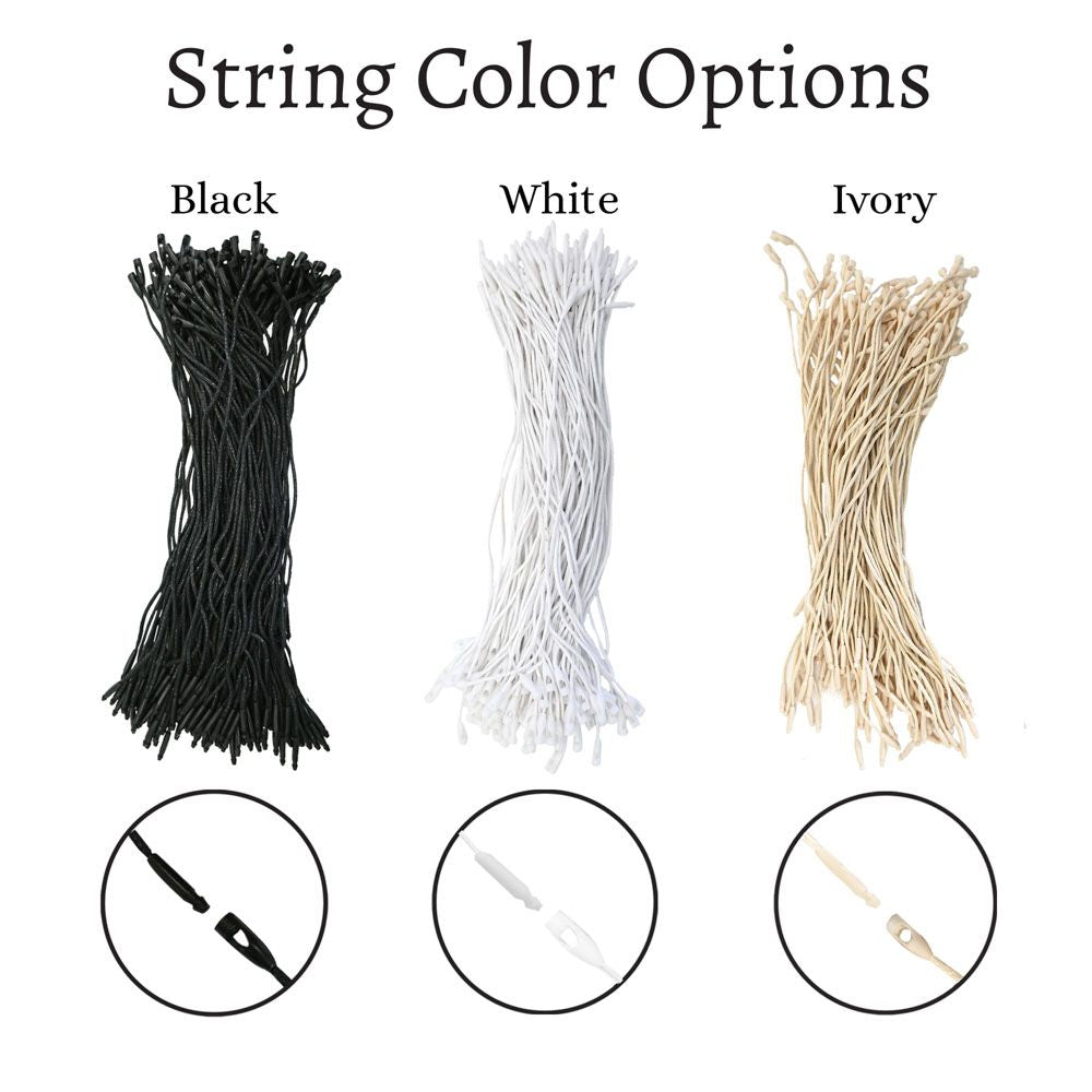 Shimmer Black Custom Hang Tag Square - 1-1/2" x 3-1/8" (100 pcs)