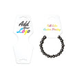  Gloss White Folding Necklace / Bracelet Card 2-1/2" x 5"