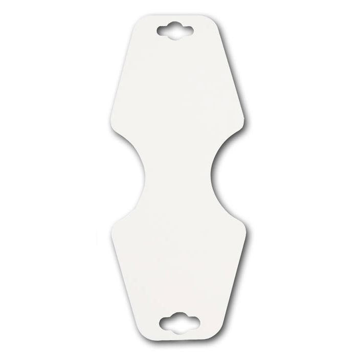 White Card Stock Jewelry Bracelet / Necklace Hanging Cards