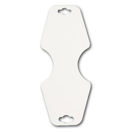 White Card Stock Jewelry Bracelet / Necklace Hanging Cards