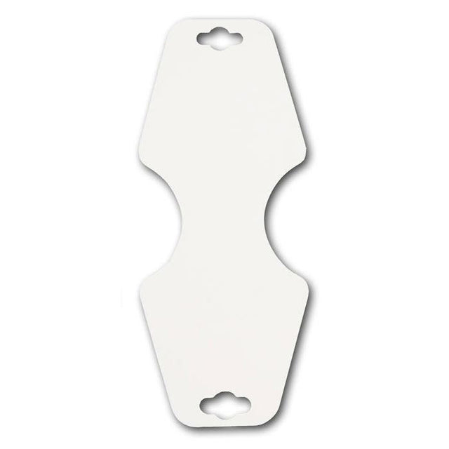 White Card Stock Jewelry Bracelet / Necklace Hanging Cards