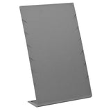Steel Grey Leatherette Jewelry Necklace / Pendant Display Stand - Holds 6 Pieces