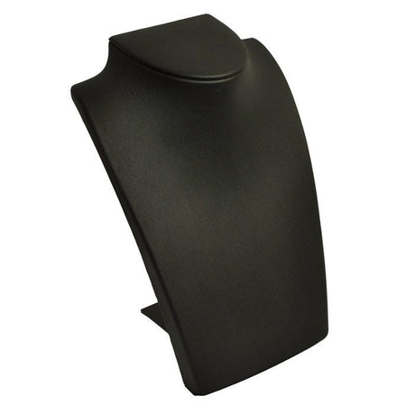 Black Leatherette Fold-able Jewelry Necklace Display Stand,  8-1/4" Tall 