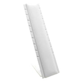 White Leatherette Adjustable Jewelry Pendant Display Stand, Holds 9 Pendants