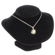 Black Velvet Short Jewelry Necklace Bust, 4-3/4" Tall
