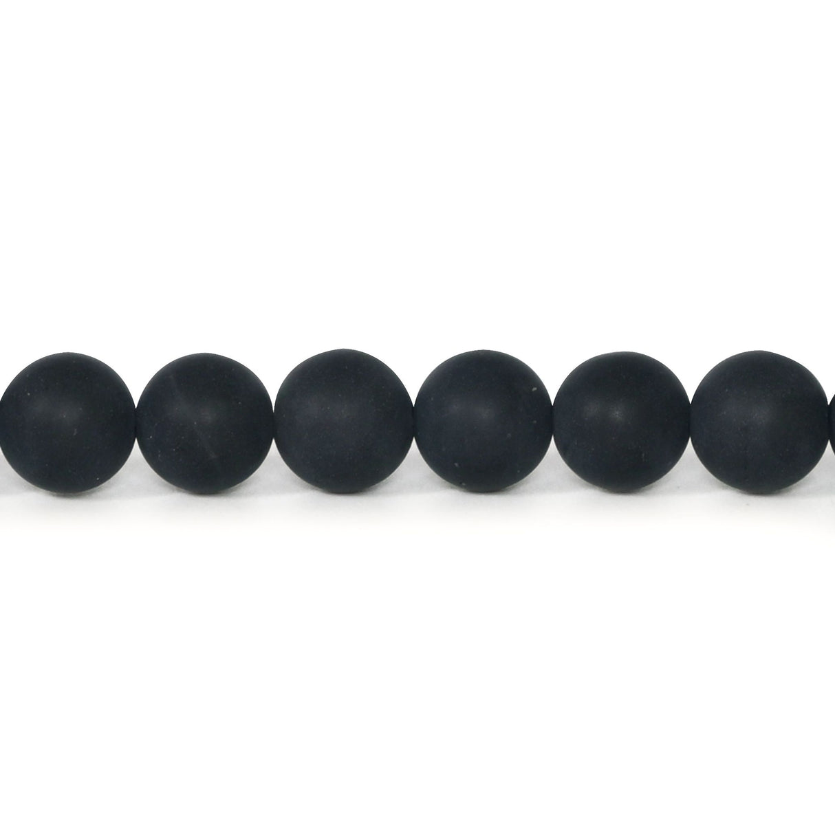 Black Onyx Beads 8mm Round – Matte Finish