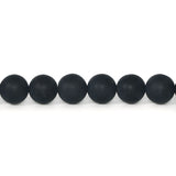 Black Onyx Beads 8mm Round – Matte Finish