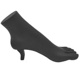 Black Polystyrene Ankle Bracelet / Toe Ring Display Foot