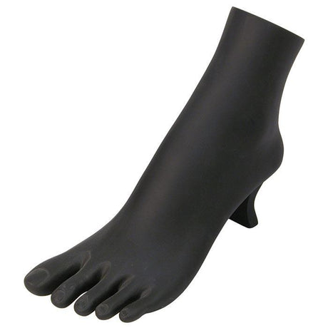 Black Polystyrene Ankle Bracelet / Toe Ring Display Foot