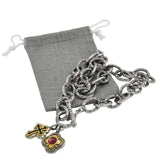 Grey Linen Large Gift Pouches with Drawstring, 3" x 4"