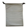 Steel Grey Leatherette Gift Pouches with Drawstring, 12 per pack