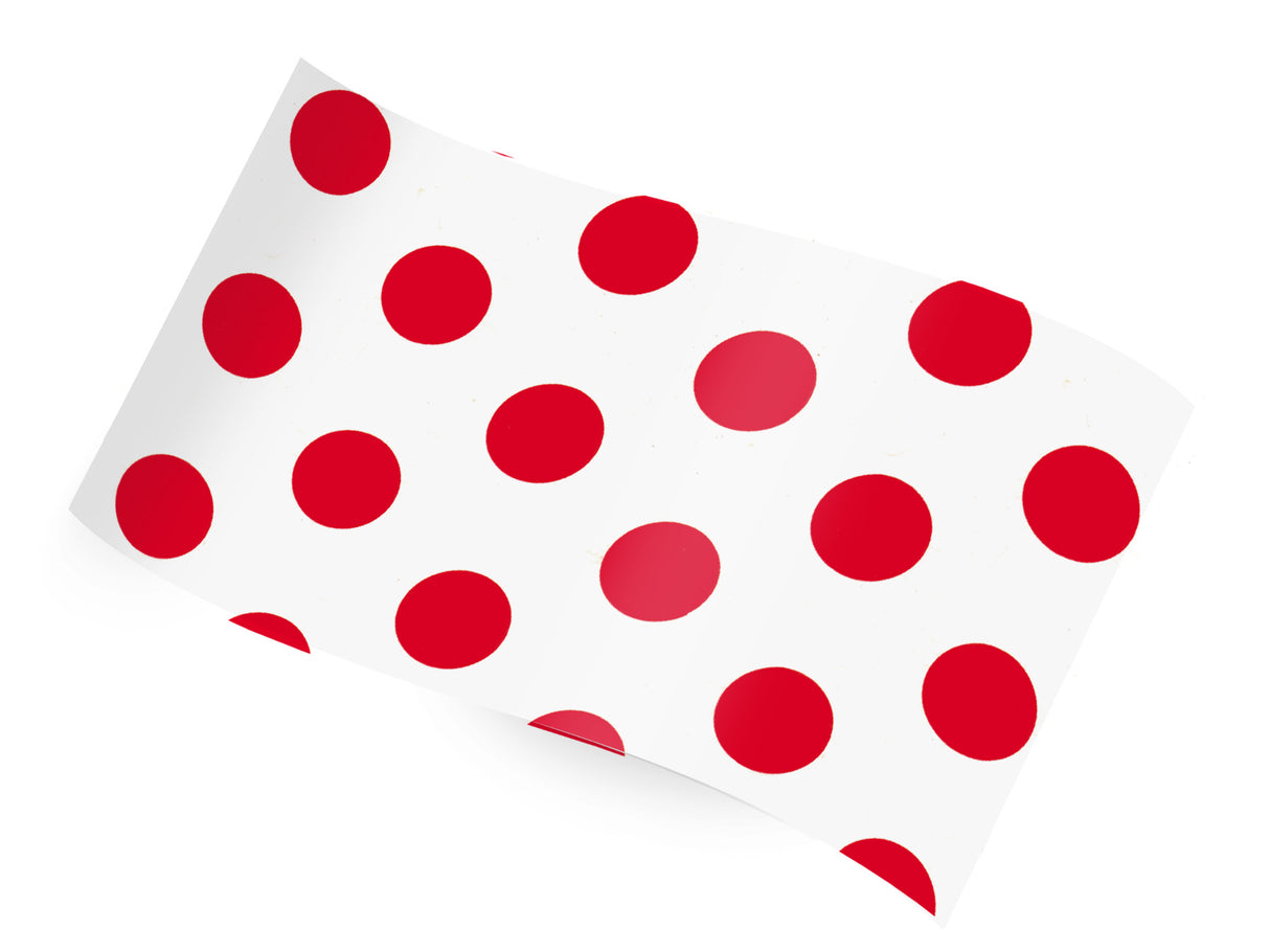 Red Polka Dot Tissue Paper – 20" x 30" Sheets (480 Sheets per Ream)