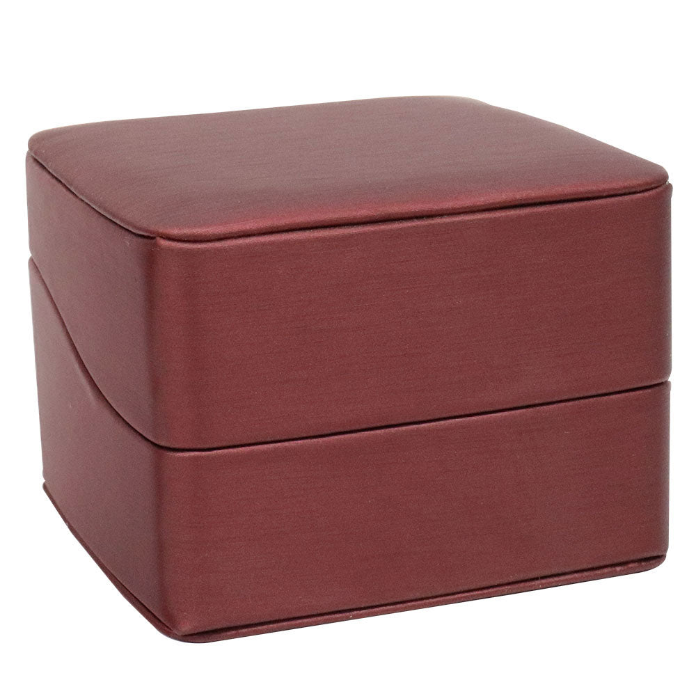 Small Premium Red Leatherette Combination box 