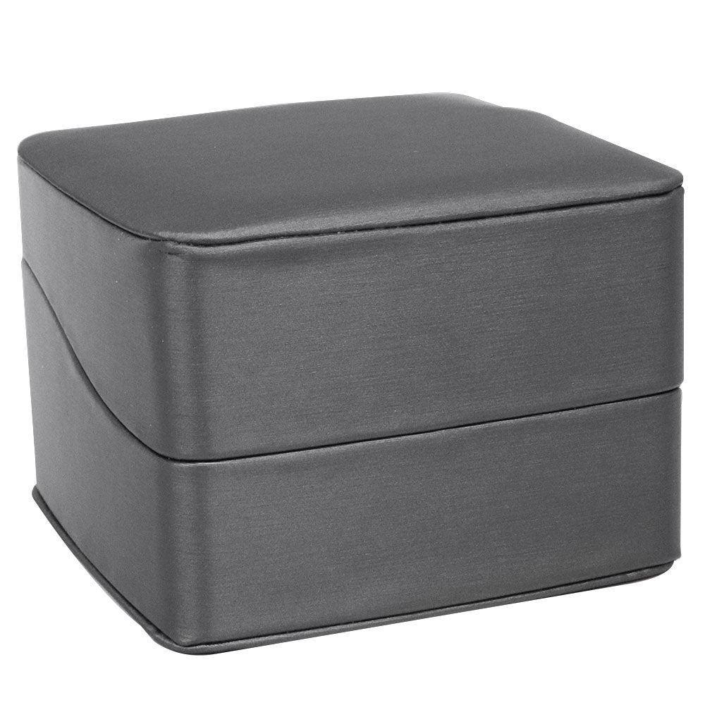 Small Premium Graphite Grey Leatherette Combination box 