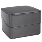 Small Premium Graphite Grey Leatherette Combination box 