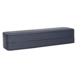 Premium Midnight Blue Grey Leatherette Bracelet / Watch box  