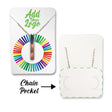 Shimmer White Necklace Card with Necklace Holder 2" x 3" Rounded Corner
