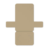 Kraft Ncklace Card with Necklace Holder 2" x 3" Rounded Corner